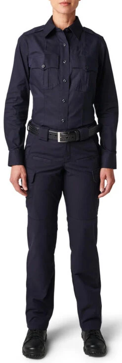 5.11 Tactical Women's NYPD Stryke RipStop Long Sleeve Uniform Shirt 62419 -Vanguard Uniforms 5.11 tactical womens nypd stryke ripstop long sleeve uniform shirt 62419 62419 41797.1669142496