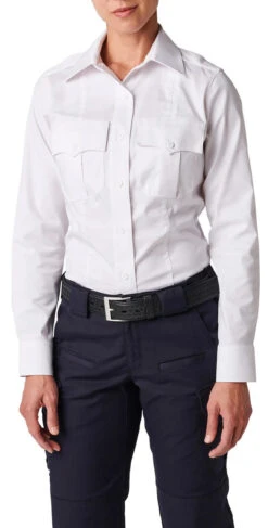 5.11 Tactical Women's NYPD Stryke Twill Long Sleeve Uniform Shirt 62418 -Vanguard Uniforms 5.11 tactical womens nypd stryke twill long sleeve uniform shirt 62418 62418 09041.1669142241