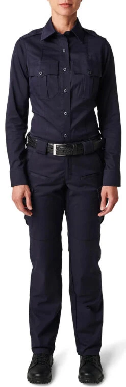 5.11 Tactical Women's NYPD Stryke Twill Long Sleeve Uniform Shirt 62418 -Vanguard Uniforms 5.11 tactical womens nypd stryke twill long sleeve uniform shirt 62418 62418 24733.1669142225