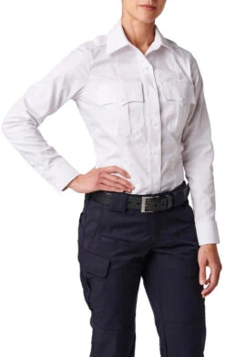 5.11 Tactical Women's NYPD Stryke Twill Long Sleeve Uniform Shirt 62418 -Vanguard Uniforms 5.11 tactical womens nypd stryke twill long sleeve uniform shirt 62418 62418 41577.1669142243