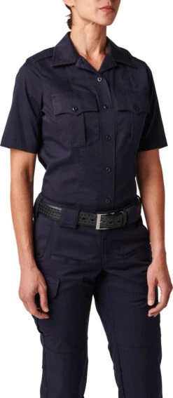5.11 Tactical Women's NYPD Stryke Twill Short Sleeve Uniform Shirt 61334 -Vanguard Uniforms 5.11 tactical womens nypd stryke twill short sleeve uniform shirt 61334 61334 27843.1669244786