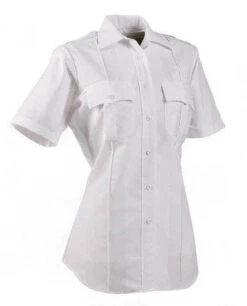 Elbeco Paragon Plus Poplin Womens Short Sleeve Shirt -Vanguard Uniforms elbeco paragon plus poplin womens short sleeve shirt paragon wss 21372.1603746761