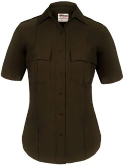 Elbeco Textrop2 Womens Zippered Short Sleeve Shirt -Vanguard Uniforms elbeco textrop2 womens zippered short sleeve shirt ztextrop2 wss 97342.1603766564