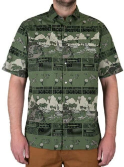 LA Police Gear 5 Branches Tactical Tiki™ Short Sleeve Button Up Shirt -Vanguard Uniforms la police gear 5 branches tactical tiki short sleeve button up shirt sstiki5branch 29176.1623592762