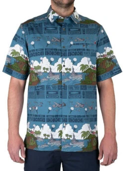 LA Police Gear 5 Branches Tactical Tiki™ Short Sleeve Button Up Shirt -Vanguard Uniforms la police gear 5 branches tactical tiki short sleeve button up shirt sstiki5branch 92678.1623592240