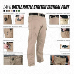 LA Police Gear Battle Rattle Stretch Tactical Pant -Vanguard Uniforms la police gear battle rattle stretch tactical pant battle rattle 93454.1649429939