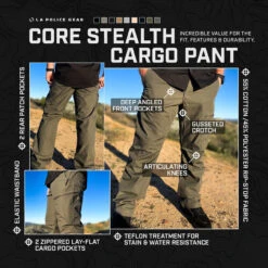LA Police Gear Core Stealth Cargo Pant -Vanguard Uniforms la police gear core stealth cargo pant cscp3001 94141.1678676161