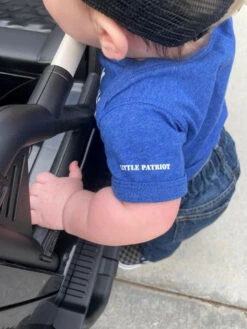 LA Police Gear Distressed Flag Baby Onesie -Vanguard Uniforms la police gear distressed flag baby onesie df onesie 42296.1641639570