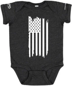 LA Police Gear Distressed Flag Baby Onesie -Vanguard Uniforms la police gear distressed flag baby onesie df onesie 87795.1640859592