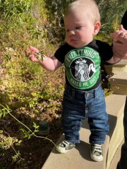 LA Police Gear Everything Makes Me Shit Baby Onesie -Vanguard Uniforms la police gear everything makes me shit baby onesie emms onesie 28462.1641639570