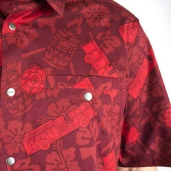 LA Police Gear Fire Tactical Tiki™ Short Sleeve Button Up Shirt -Vanguard Uniforms la police gear fire tactical tiki short sleeve button up shirt ssbu fire 46783.1660157662