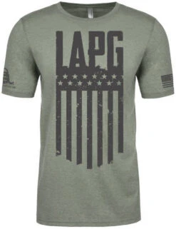 LA Police Gear Logo Flag T-Shirt -Vanguard Uniforms la police gear logo flag t shirt flag t 67087.1601484705
