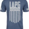 LA Police Gear Logo Flag T-Shirt -Vanguard Uniforms la police gear logo flag t shirt flag t 95611.1601502701