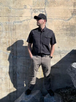 LA Police Gear Men's Short Sleeve Battle Rattle Stretch Field Shirt -Vanguard Uniforms la police gear mens short sleeve battle rattle stretch field shirt ssbrfs 24215.1683949868