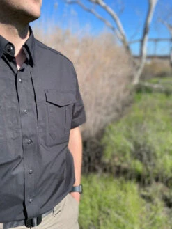 LA Police Gear Men's Short Sleeve Battle Rattle Stretch Field Shirt -Vanguard Uniforms la police gear mens short sleeve battle rattle stretch field shirt ssbrfs 79429.1683949811