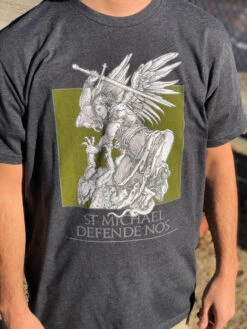 LA Police Gear Men's St. Michael Defende Nos T- Shirt -Vanguard Uniforms la police gear mens st michael defende nos t shirt defende stmichael 36539.1603739194