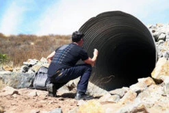 LA Police Gear Men's TBL Grenade Flag Short Sleeve T-Shirt -Vanguard Uniforms la police gear mens tbl grenade flag short sleeve t shirt tbl grenadeflag 98515.1601504915