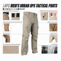 LA Police Gear Men's Urban Ops Tactical Pants -Vanguard Uniforms la police gear mens urban ops tactical pants ccp1017lrs 17241.1648132349