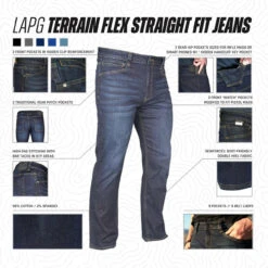LA Police Gear Terrain Flex Straight Fit Jeans -Vanguard Uniforms la police gear terrain flex straight fit jeans jrf2001 26725.1654709047