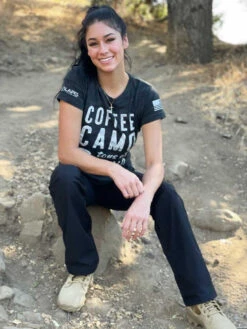 LA Police Gear Women's Coffee Camo Ammo T-Shirt -Vanguard Uniforms la police gear womens coffee camo ammo t shirt cca 19274.1623808104