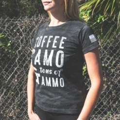 LA Police Gear Women's Coffee Camo Ammo T-Shirt -Vanguard Uniforms la police gear womens coffee camo ammo t shirt cca 91419.1623277454
