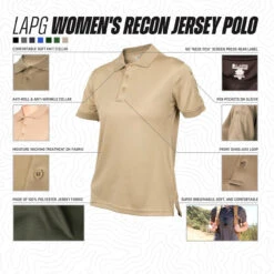 LA Police Gear Women's Recon Jersey Polo -Vanguard Uniforms la police gear womens recon jersey polo tp wjrpo 01501.1648132393
