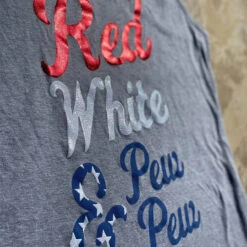 LA Police Gear Women's Red White & Pew Pew Tank Top -Vanguard Uniforms la police gear womens red white and pew pew tank top ts red white 07029.1609341578