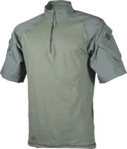 TRU-SPEC Men's Short Sleeve 1/4 Zip Combat Shirt -Vanguard Uniforms tru spec tru ss 14 zip combat shirt ss cs 51245.1612795628
