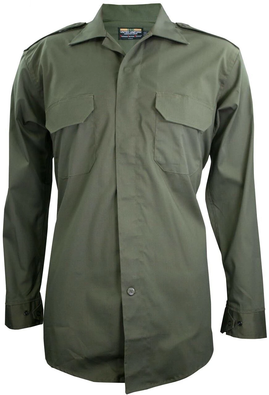 United Uniform Men's CDCR Class C Rip-Stop Long Sleeve Shirt 3 United Uniform Men's CDCR Class C Rip-Stop Long Sleeve Shirt